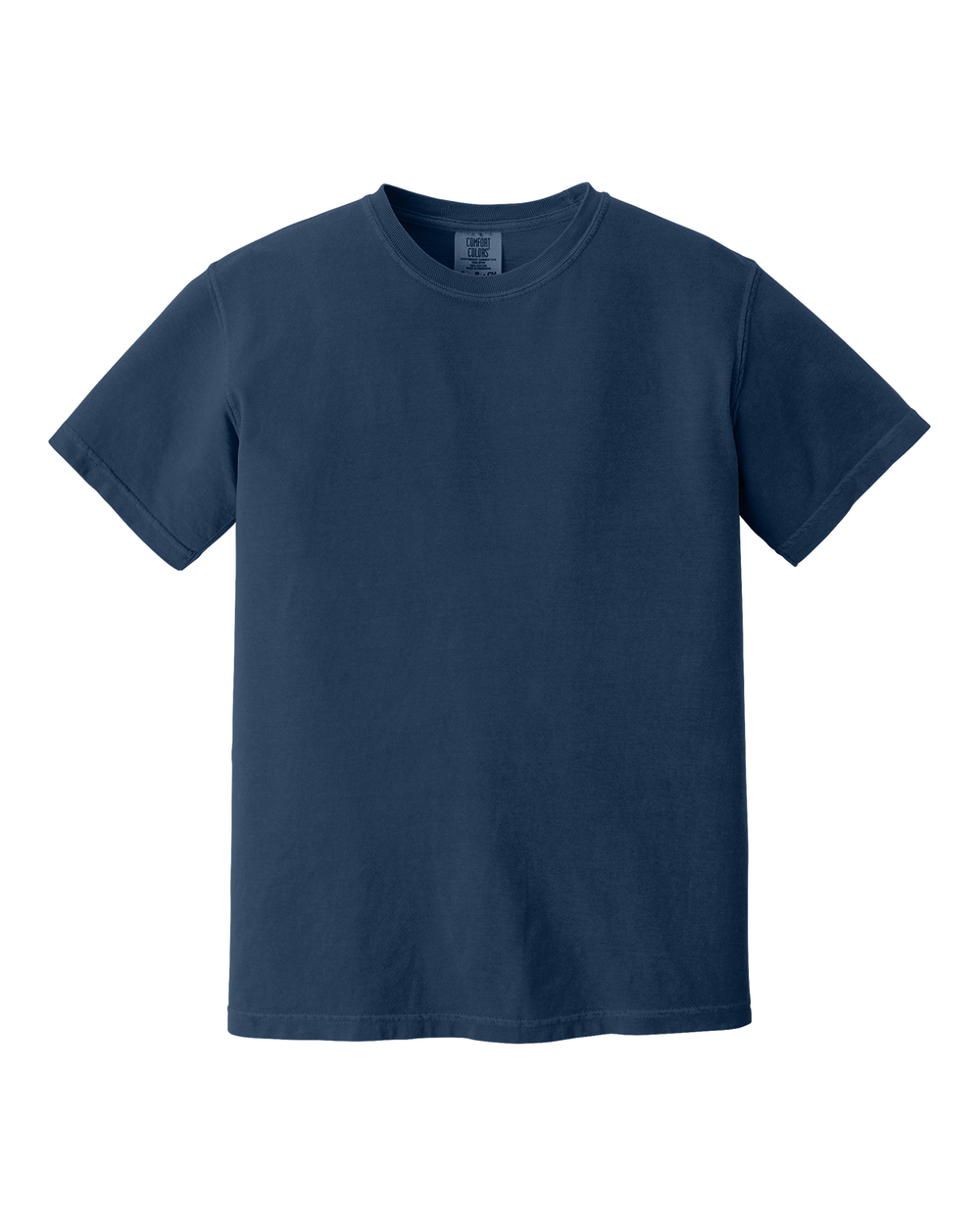 True Navy heritage tee, standard fit, front view