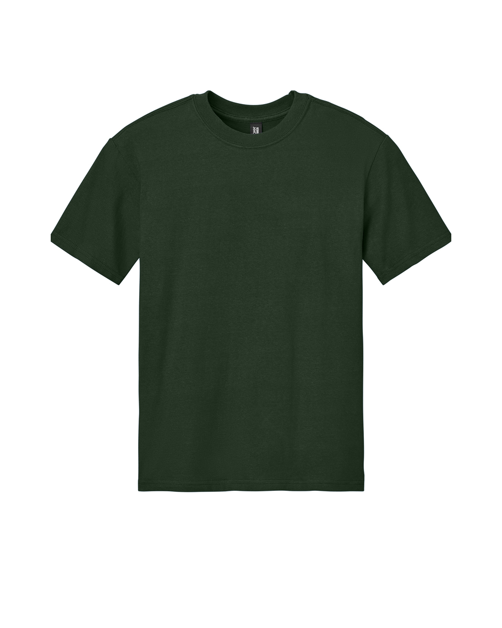 Forest Green signature tee, oversized fit, front view