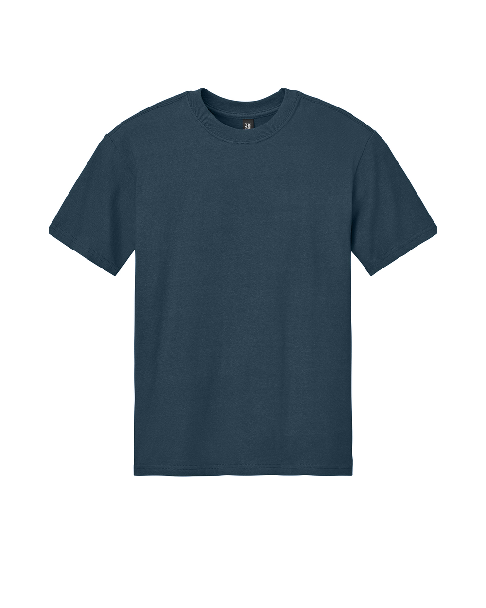 Blue Dusk signature tee, oversized fit, front view