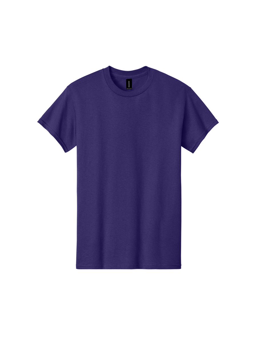 Purple core tee, front view