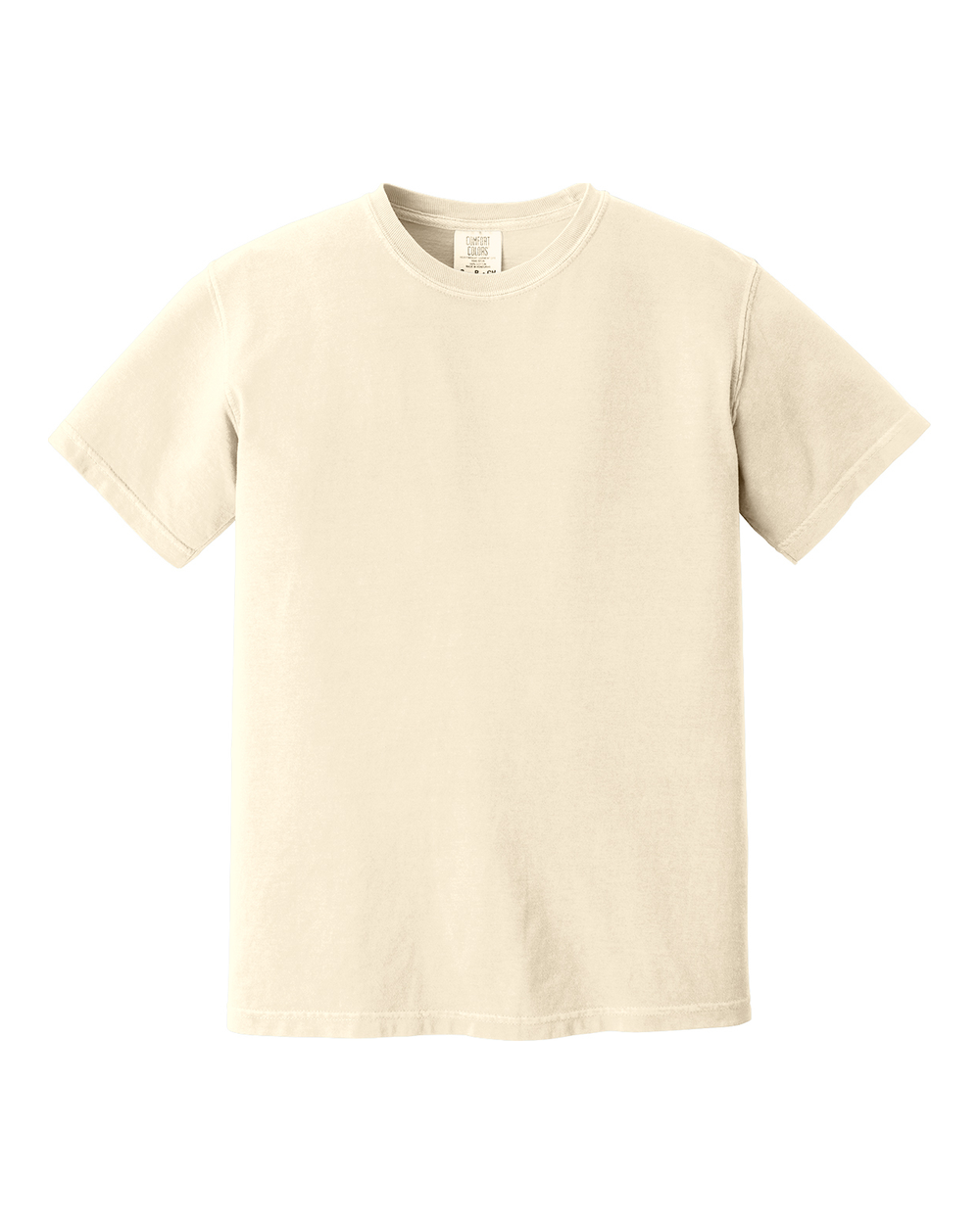 Ivory heritage tee, standard fit, front view
