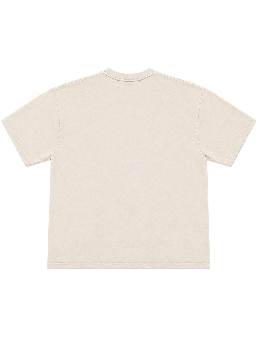 Natural t-shirt back mockup
