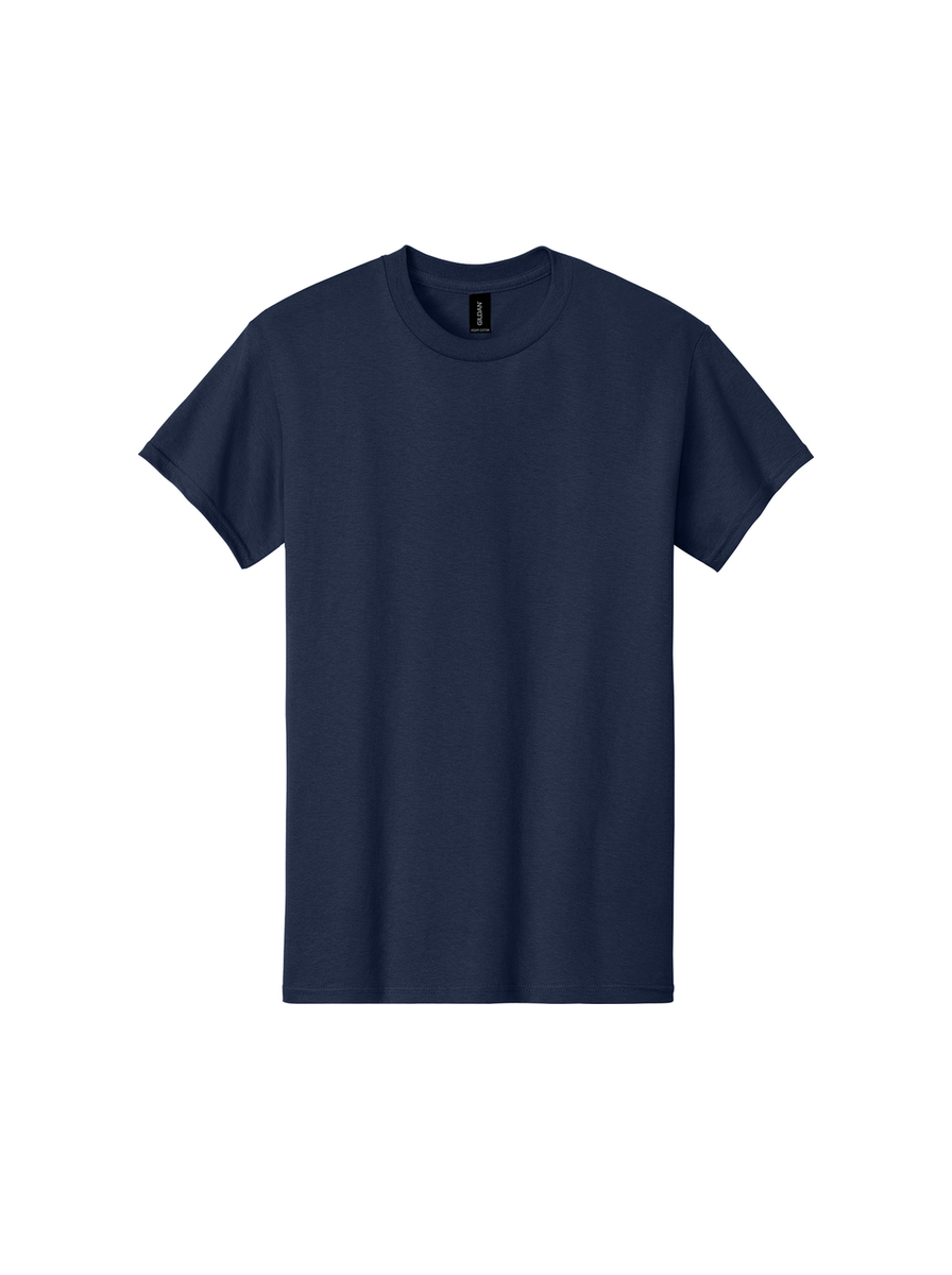 Navy core tee, front view