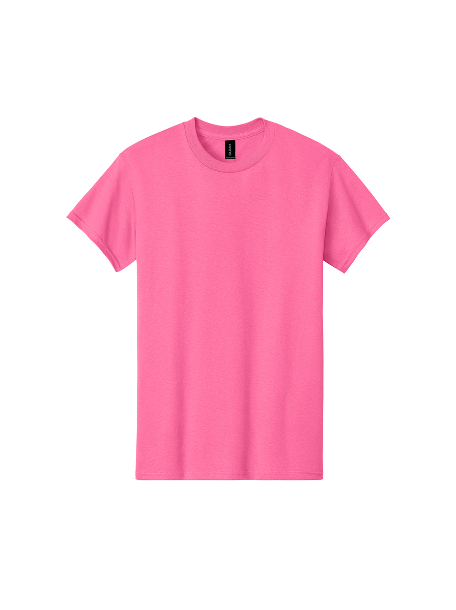 Safety Pink core tee, front view