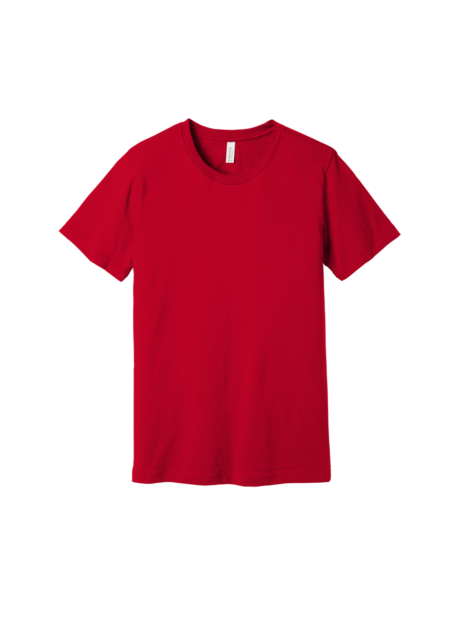 Red signature tee, standard fit, front view