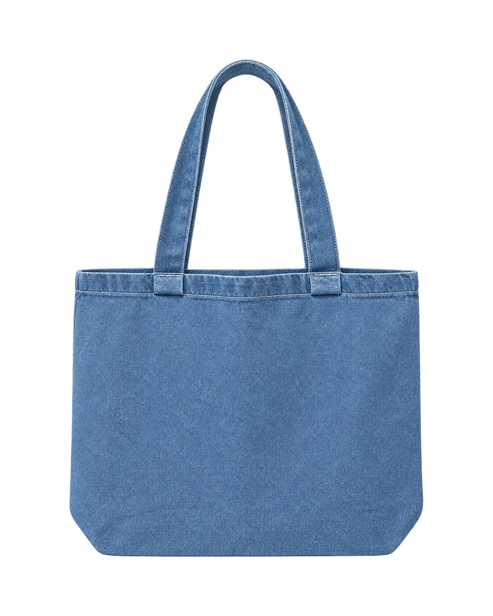 Light Wash Denim large tote bag